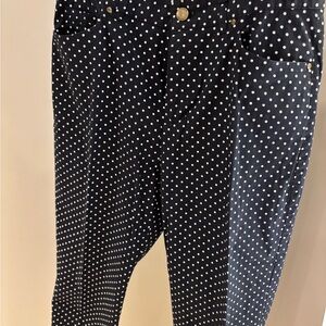 Ralph Lauren Black and White Polka Dot Trousers
